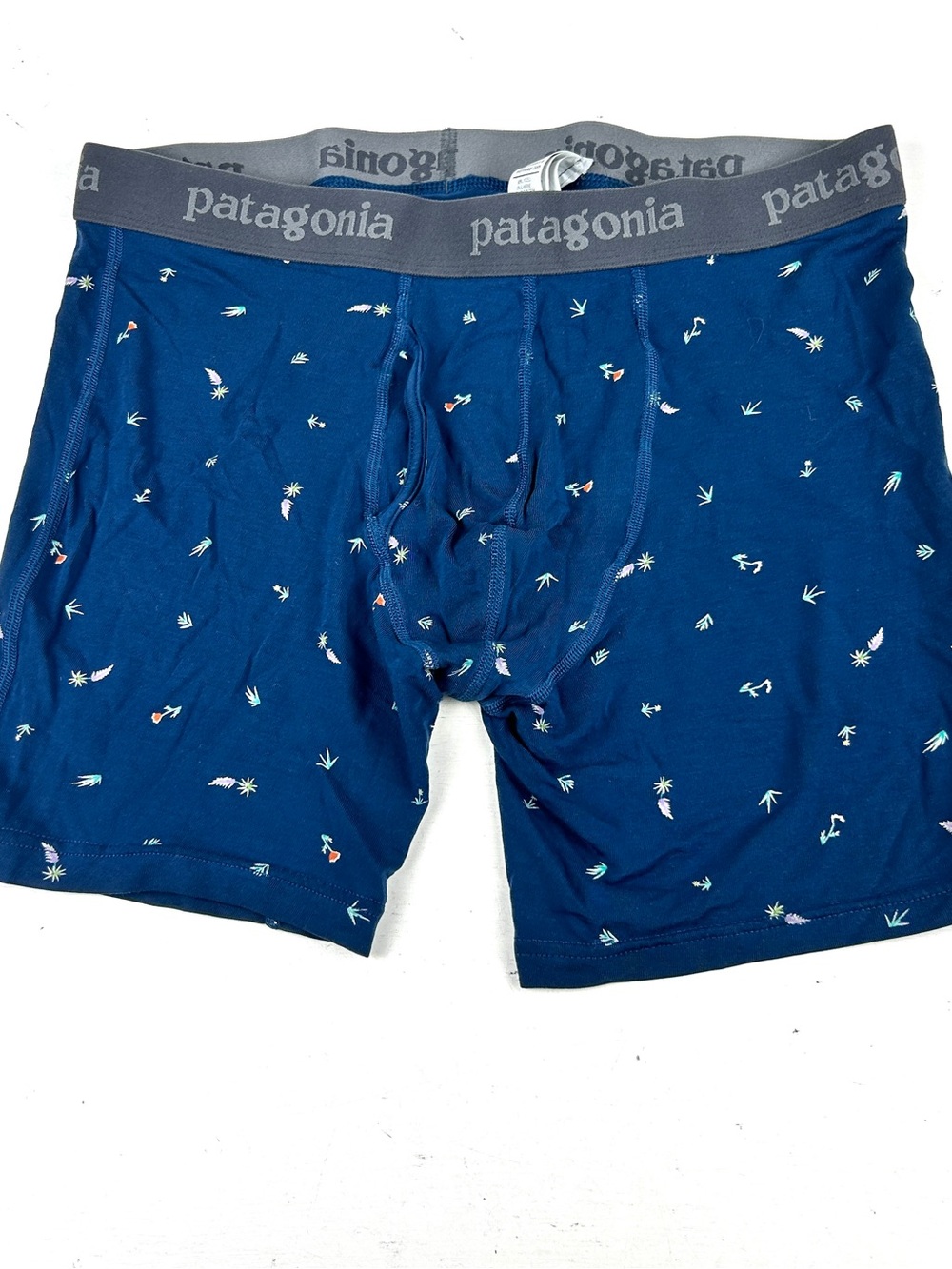 Patagonia Men’s Boxer Brief Shorts Size Medium Blue Essential Comfort